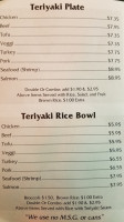 Teriyaki To Go menu