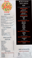 Isa's Pizza menu