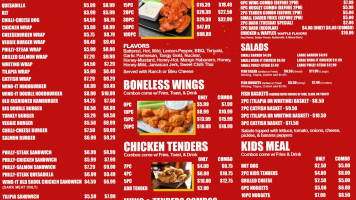 Wing-it Cafe menu