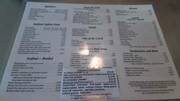 Schooner's Seafood House menu