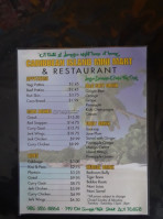 Caribbean Island menu