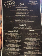 Rascals And Grille menu