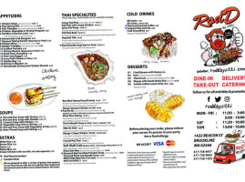 Rod D By Sitti Thai Cuisine menu