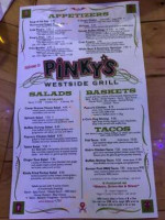 Pinky's Westside Grill menu