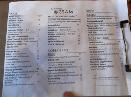 Ssam Korean Bistro menu