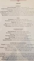 Florentine restuarant menu