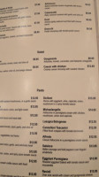 Caffe Gazelle menu