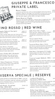 Sicilia Mia menu