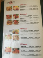 Hana Sushi menu