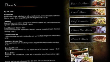 Chianti Restaurant menu
