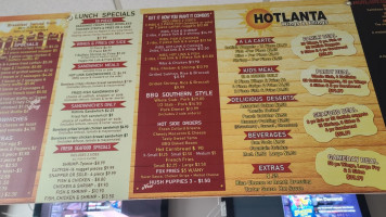 Hotlanta Wings And Things menu