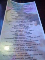 Olivia's menu