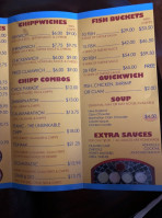 The Chippery menu