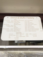 Donut Muffin Factory menu