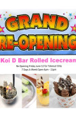 Koi D Rolled Icecream Boba Tea food