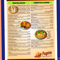 La Fogata Mexican Grill-arcadia La menu