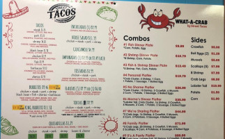 Street Tacos And Seafood menu