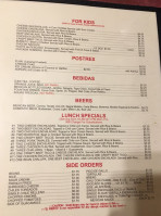 El Puerto menu