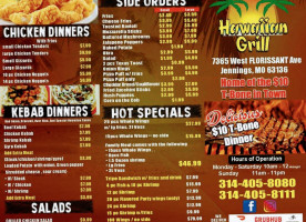 Hawaiian Grill menu