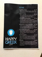 Happy Greek Cafe menu