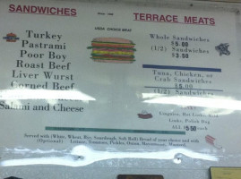 Terrace Meat Market menu