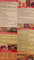 Chef India menu
