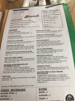 Cunard Tavern menu