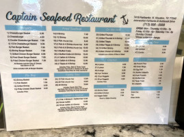 Captain's Seafood Kitchen menu