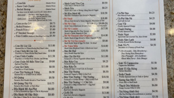 Bò Né Houston menu