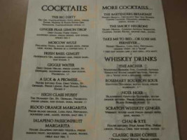 Archer Ale House menu