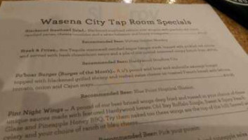 Wasena City Tap Room And Grill food