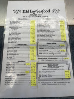 Old Bay Seafood menu
