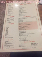 Oak Creek Cafe menu