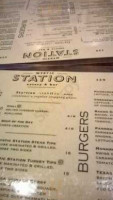 Mystic Station menu