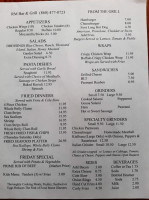 Rm And Grill menu