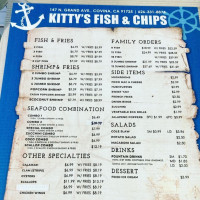 Kitty's Fish Chips menu