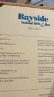 Bayside Seafood Grill menu