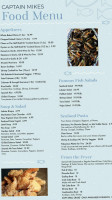 Captain Mike's Seafood Lobster menu