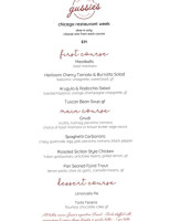 Gussie's Handmade Italian menu