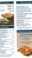 Crab Shack On The James menu