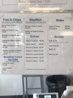 Portland Fish Market Fish And Chips Window menu