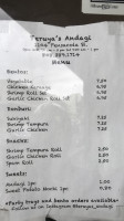 Teruya's Andagi menu