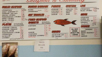 Seafood King menu