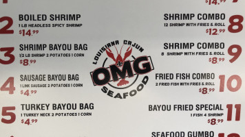 Omg Louisiana Cajun Seafood menu