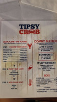 Tipsy Crab Seafood menu