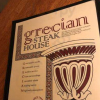 Grecian Steak House menu