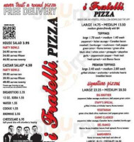 I Fratelli Pizza Keller menu