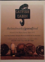 Catfish Cabin menu