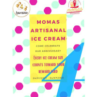 Momas Artisanal Ice Cream More menu