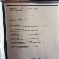 Mason Kitchen menu